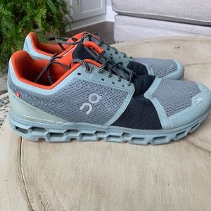 On Cloud Speedboard Helion Running Shoe Men Size 12.5 Blue Orange Standard Width